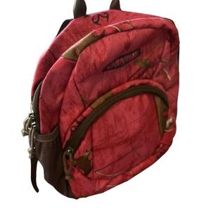 Pink camo backpack